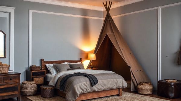 Chambre garçon : idées stylées et créatives pour tipis